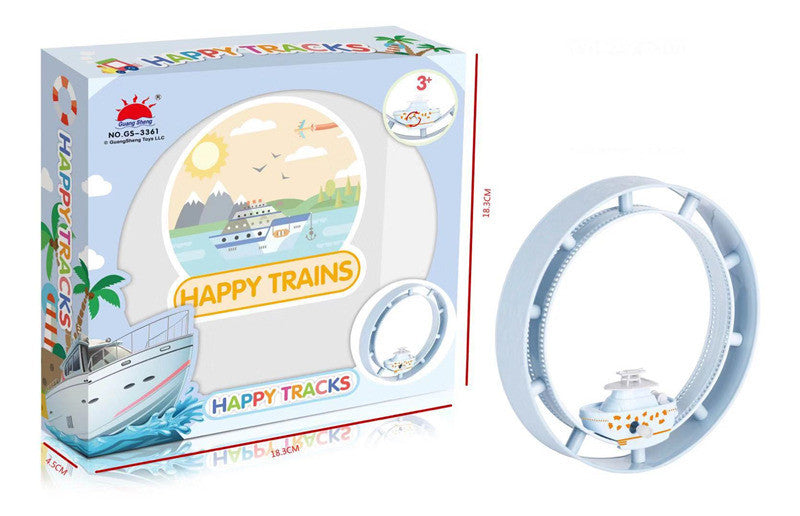 New Cartoon Chain Train Track Wind-Up Lollipop Toy LuxuryLifeWay Online Store