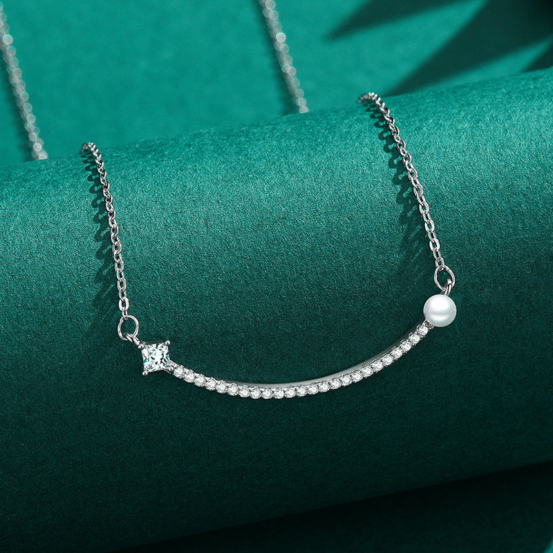 S925 Sterling Silver Pearl Double Necklace LadyShow.Store