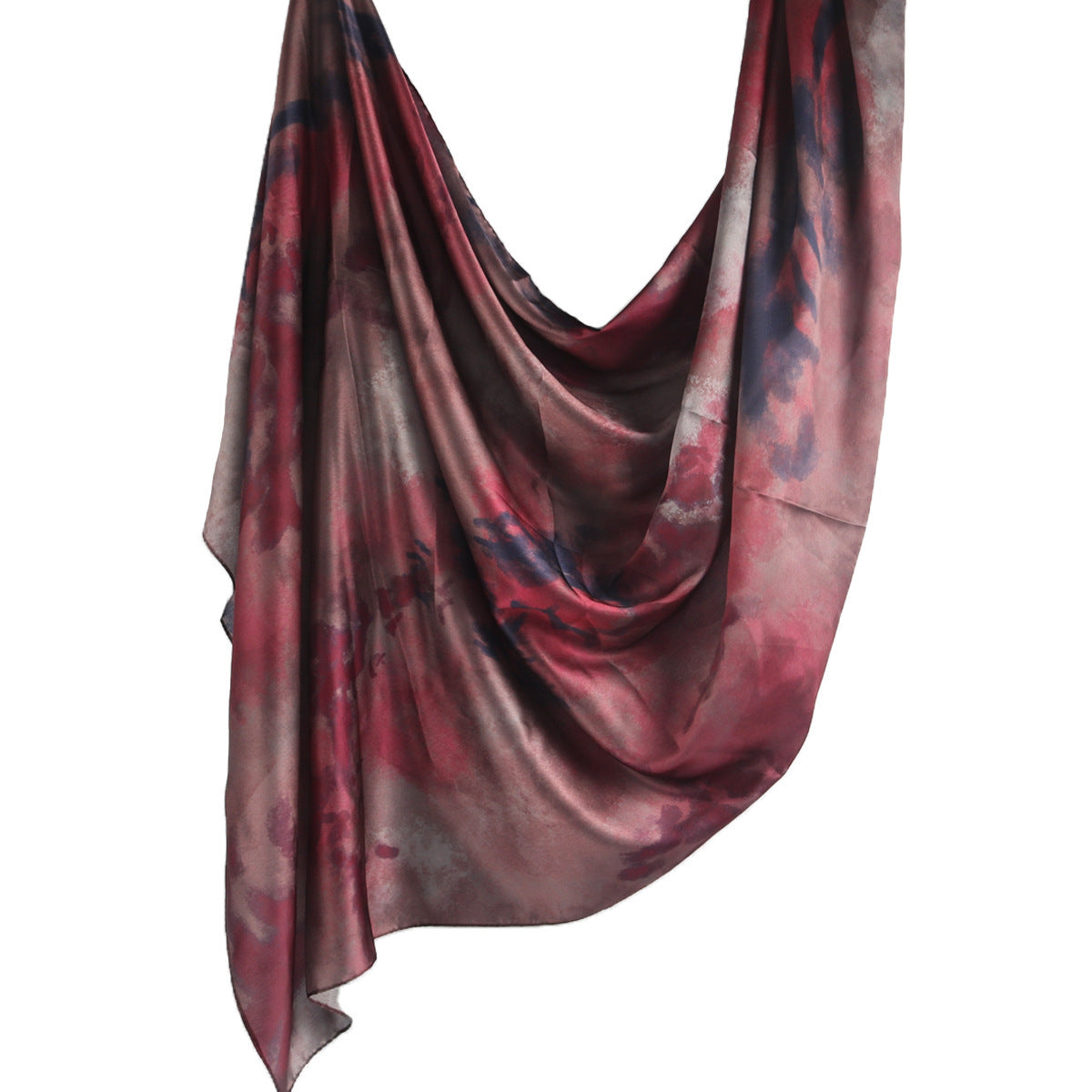 Printed Scarf Silk Ethnic Shawls Premium Marble LadyShow.Store