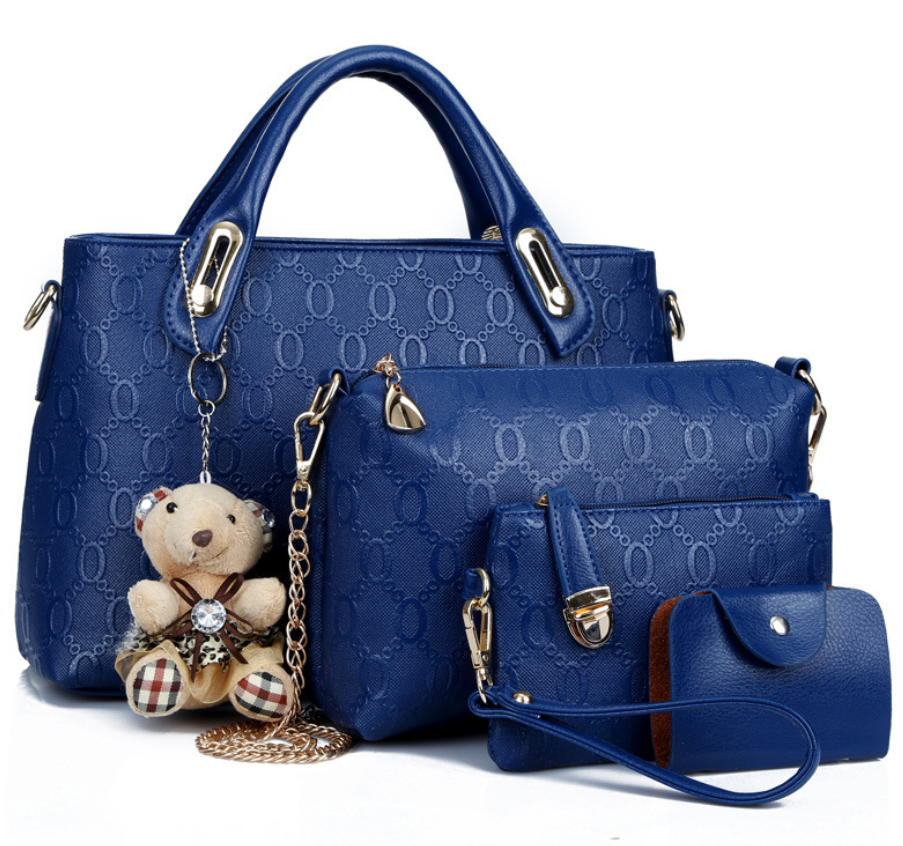 Bear Pendant Mother-Daughter Bag, Tote and Shoulder Bag Pi-Mart