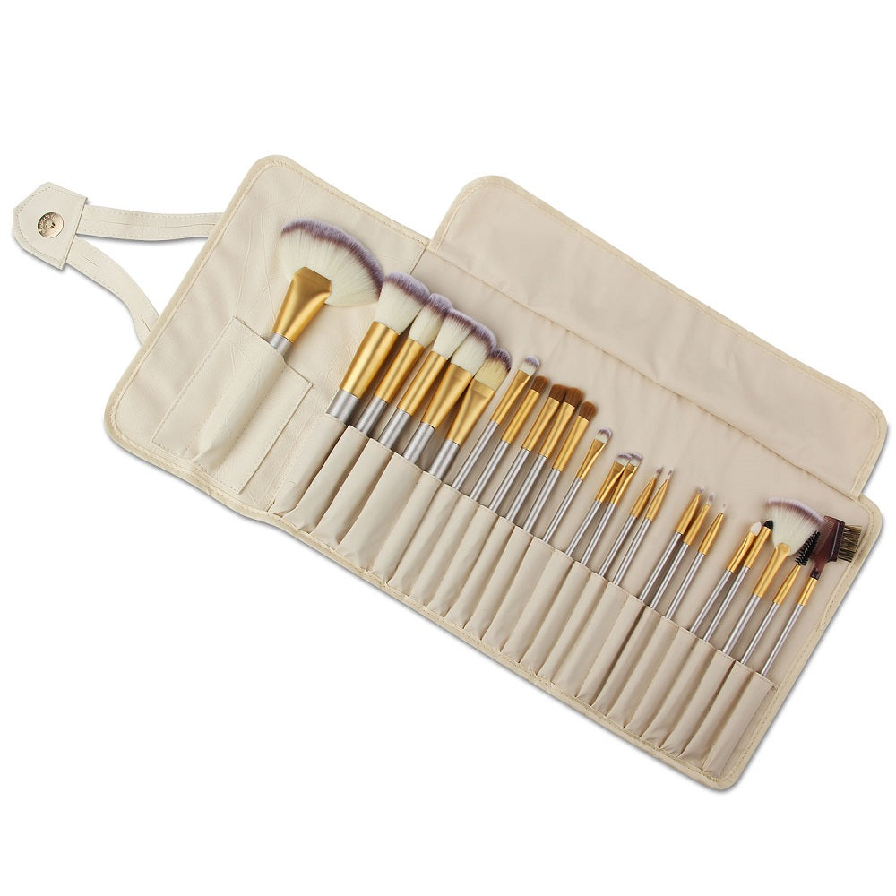24-Piece Persian Champagne Makeup Brush Set LadyShow.Store