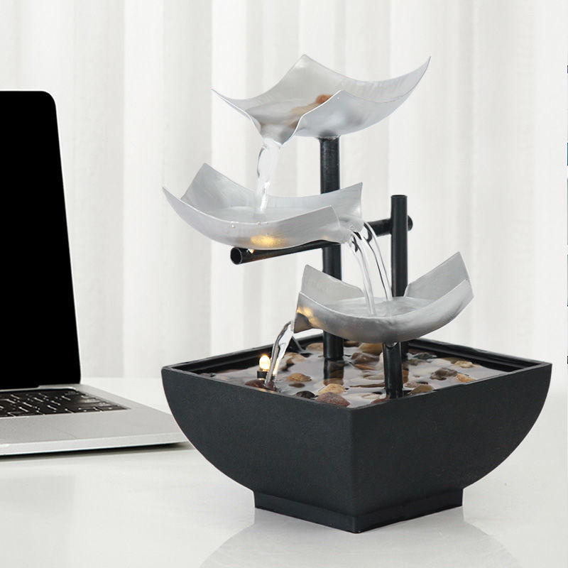 Flowing Water Desktop Fountain PearlNestDecor.com