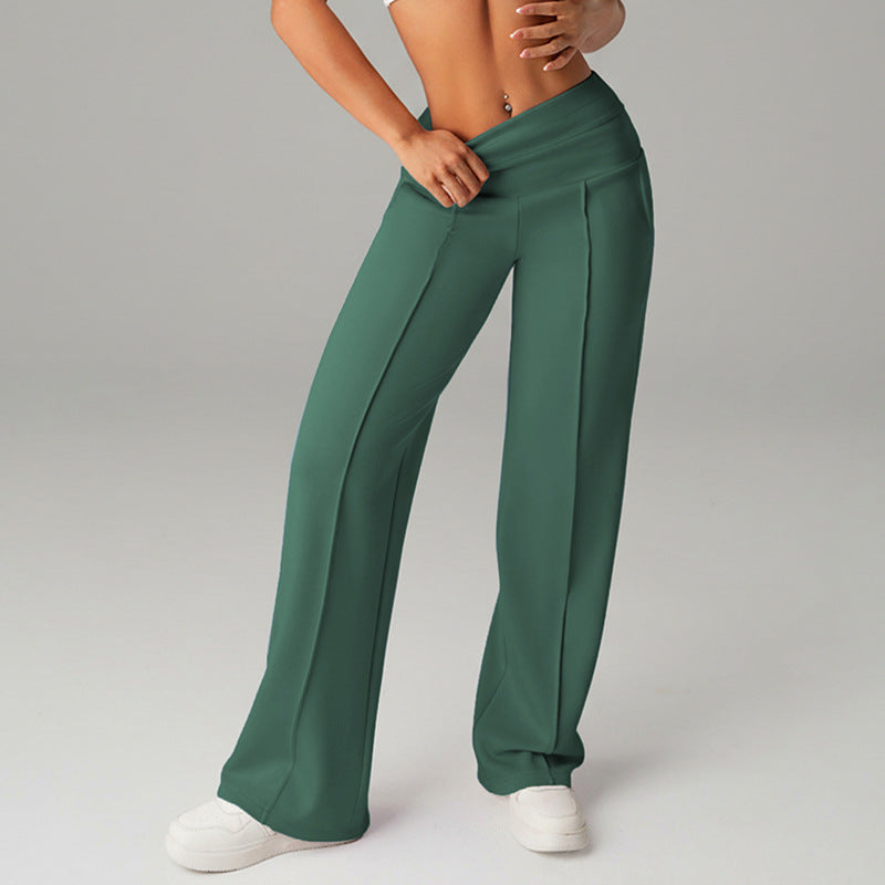 High-waisted Loose-fitting Wide-leg Womens Sweatpants NorixaFashion.com