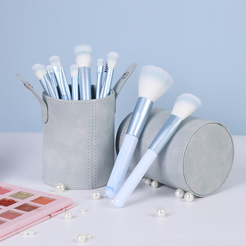 12-piece Clear Sky Makeup Brush Set LadyShow.Store