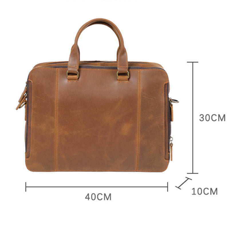 Men's Official Leather Business Handbag LadyShow.Store