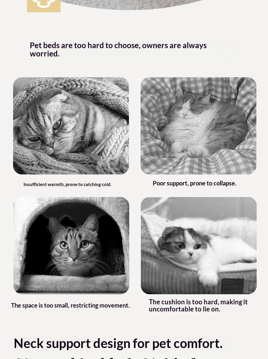 Bubble Plush Square Bed Pets Fashion