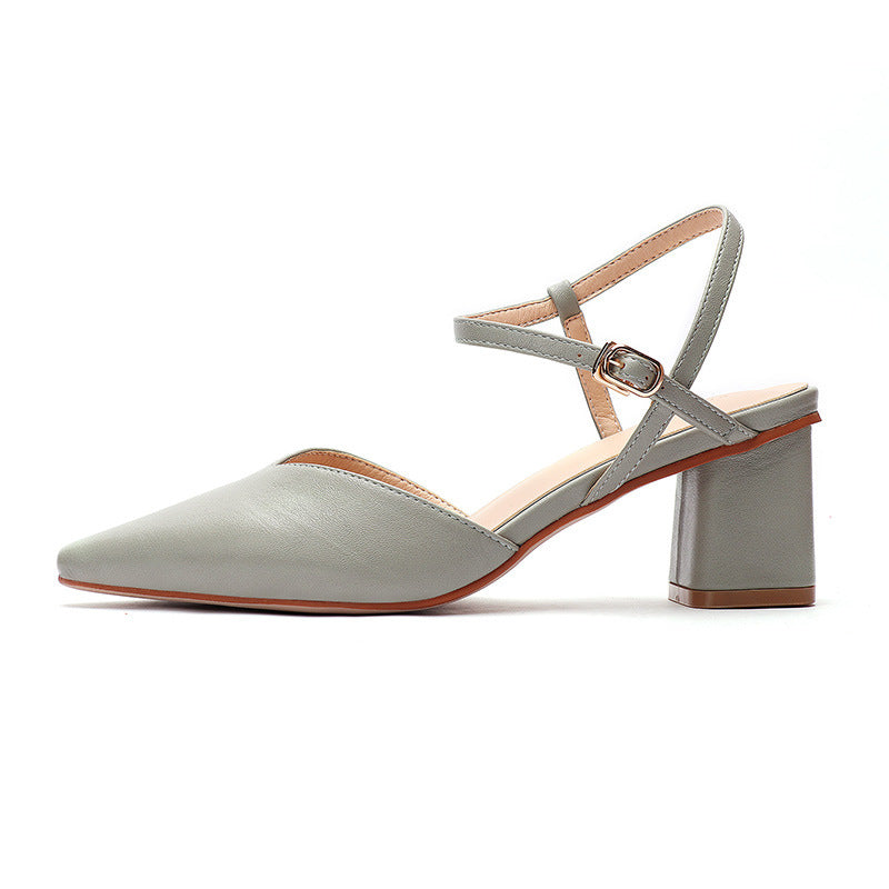 Fuhao 2020 Women's High Heel Sandals with Ankle Strap Best YouTube Store