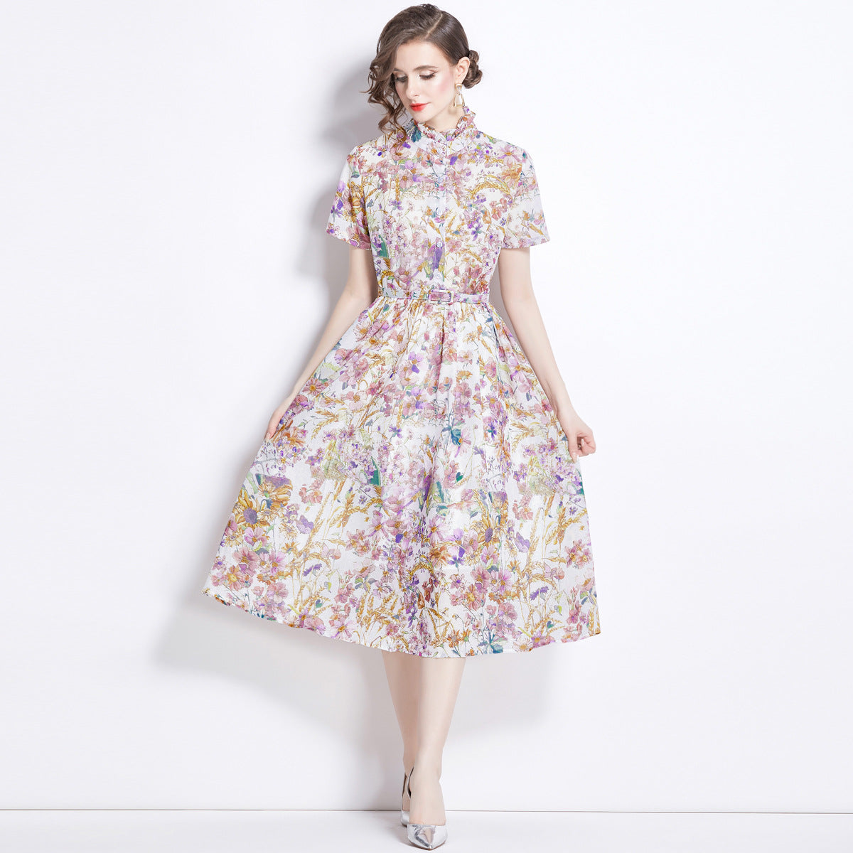 Mild Luxury Retro Elegant Dress Women NorixaFashion.com