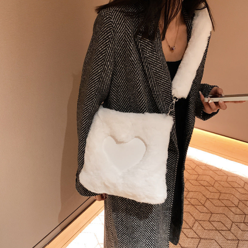 Plush Love Shoulder Tote NorixaFashion.com