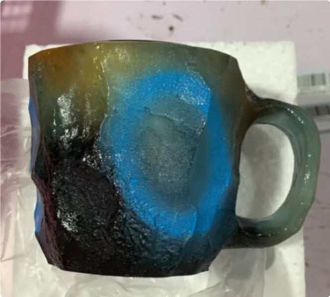 400ml Resin Mineral Crystal Coffee Mugs With Handles Elegant Fake Mineral Crystal Cup For Workplace Home Decor Christmas Gift Kitchen Gadgets PearlNestDecor.com