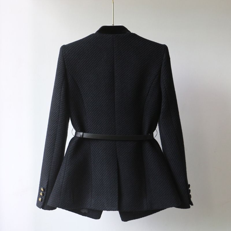 Mid-length Waist Slimming Overcoat Shoulder Women's Clothing Best YouTube Store
