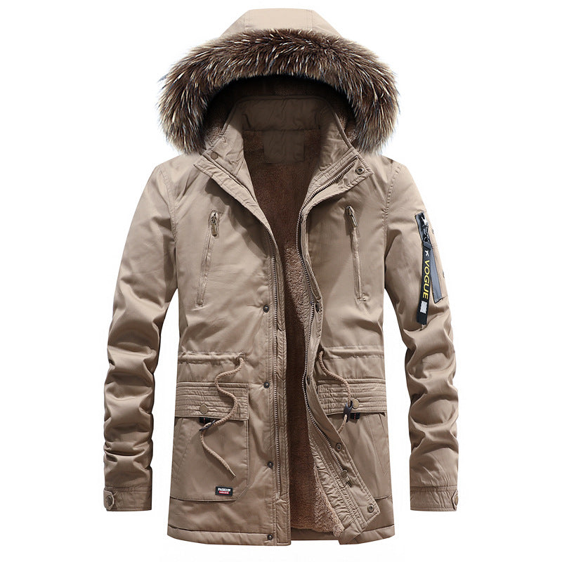 Cotton Men's Mid-length Korean Jacket Winter Plus Down Jacket Best YouTube Store