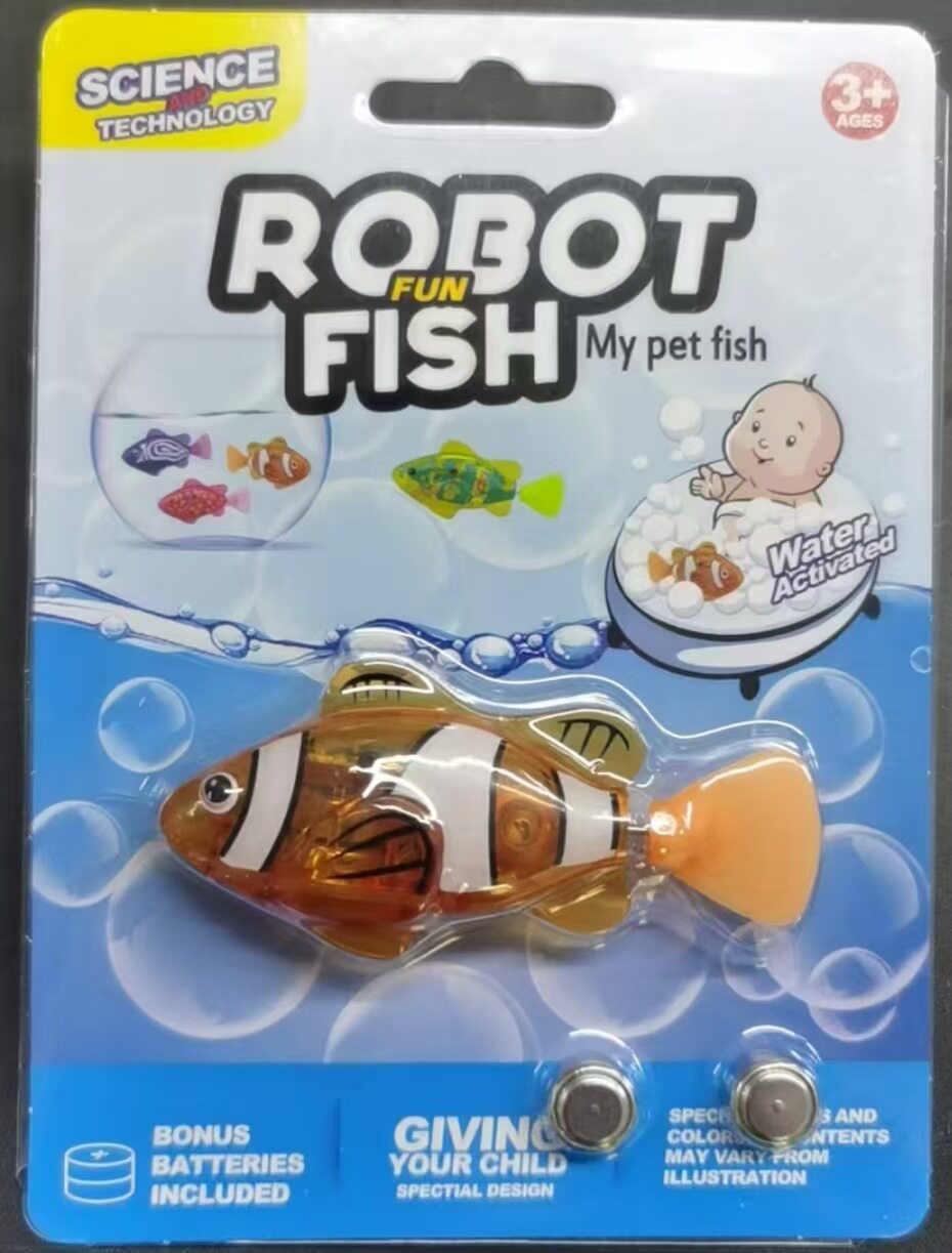 Pet Fish Simulation Light-Activated Clownfish Bathing And Splashing Toy Pets Fashion