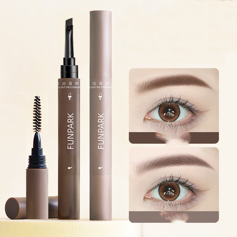 Eyebrow Pencil With Brush Waterproof Smear-proof