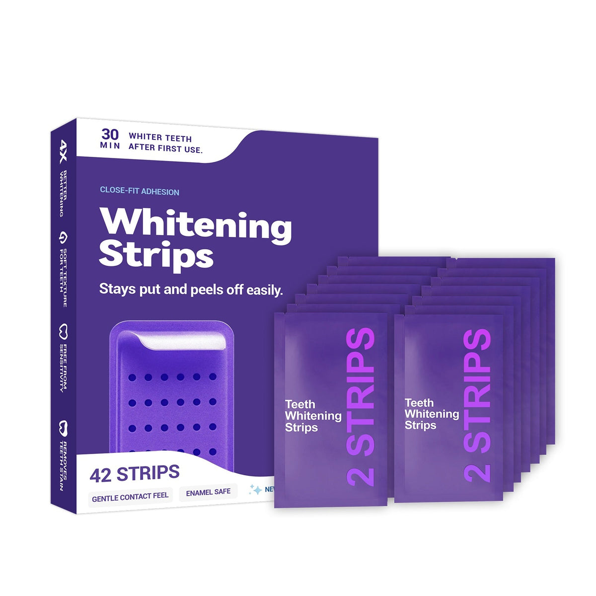 Purple Whitening Toothpaste 21pcs 1box Tri Light Beauty