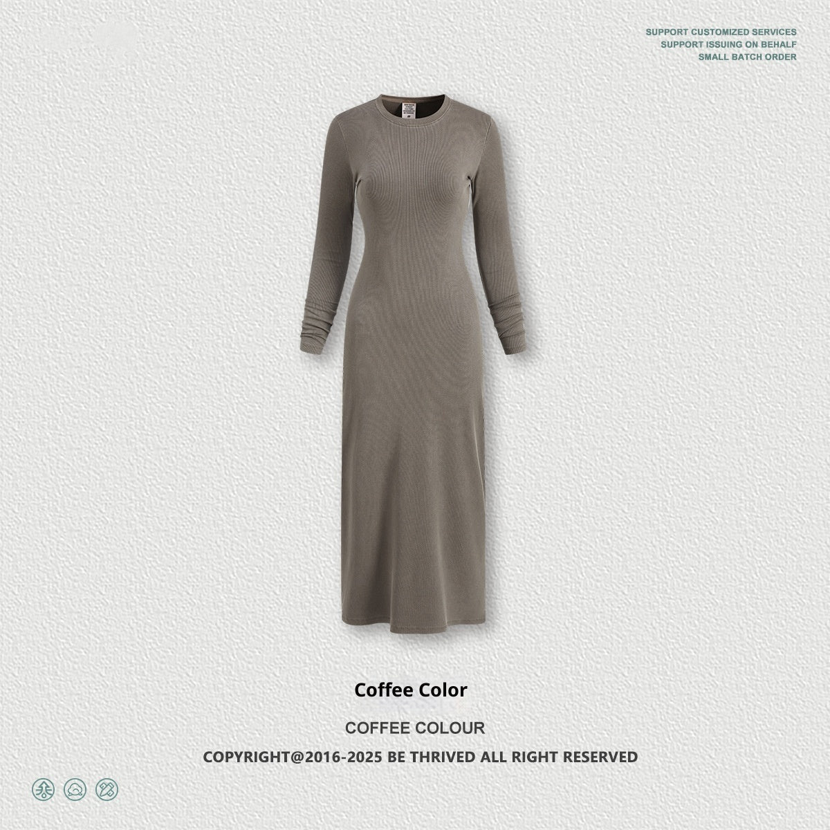 Long Sleeve Dress Split Sheath Dress For Women NorixaFashion.com