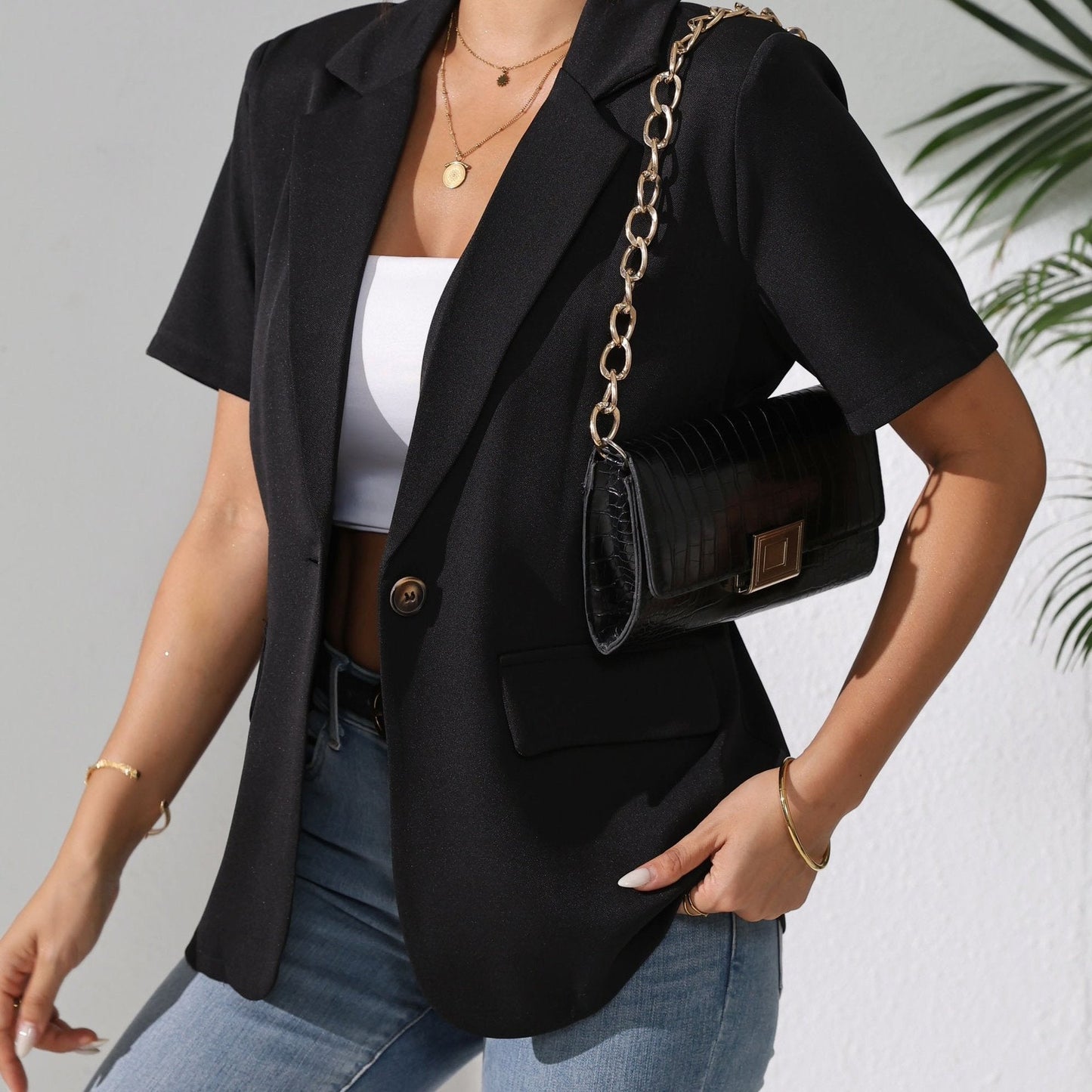 Woman Fashion Solid Color Casual Jacket NorixaFashion.com