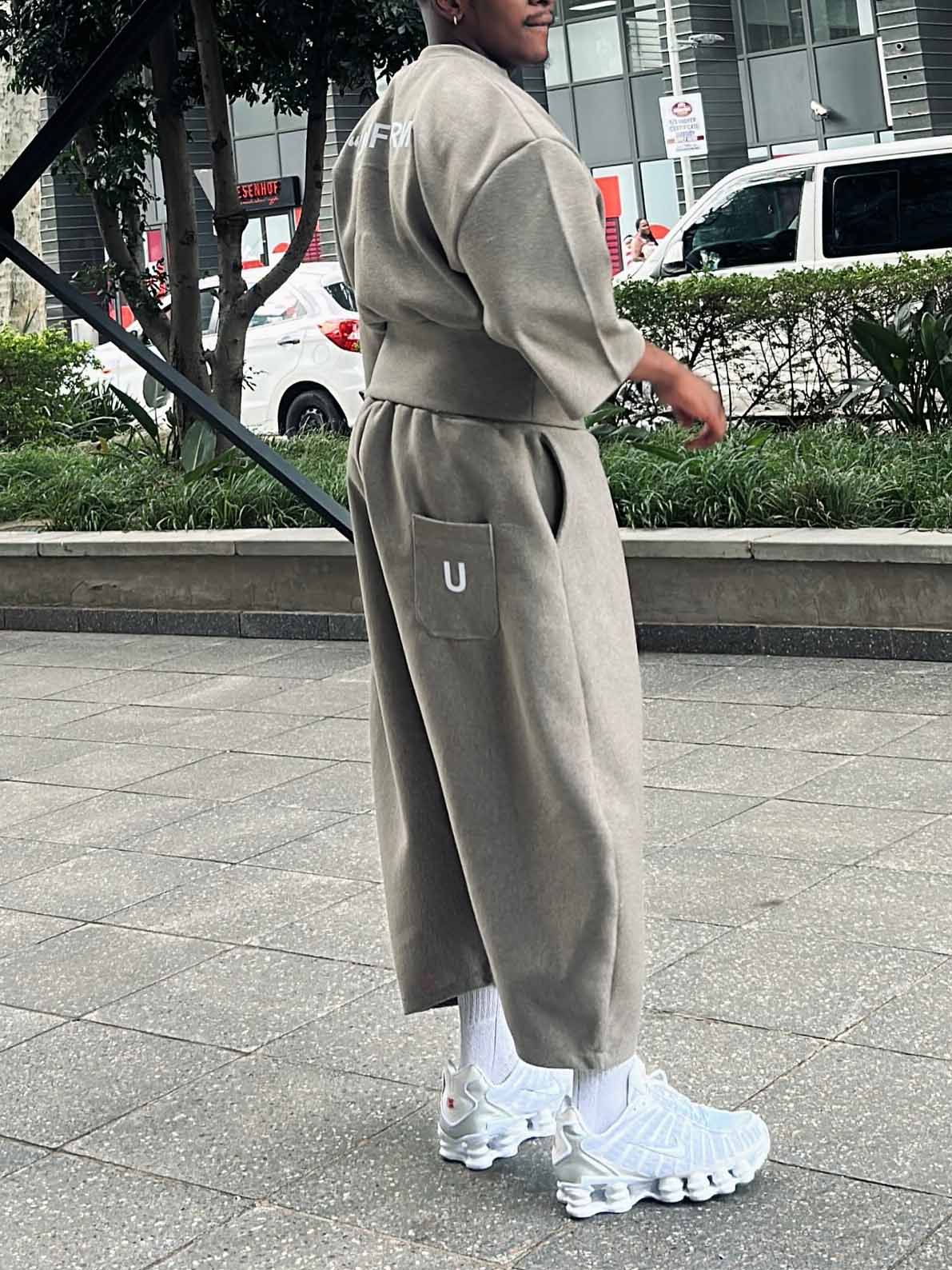 Casual Men's Ash - Grey Baggy Top And Harem - Style Pants Set NorixaFashion.com