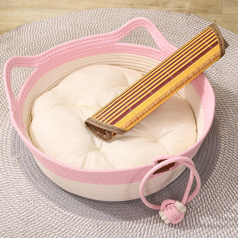 Coarse Linen Rattan Woven Four Seasons Universal Summer Cat Nest Pets Fashion