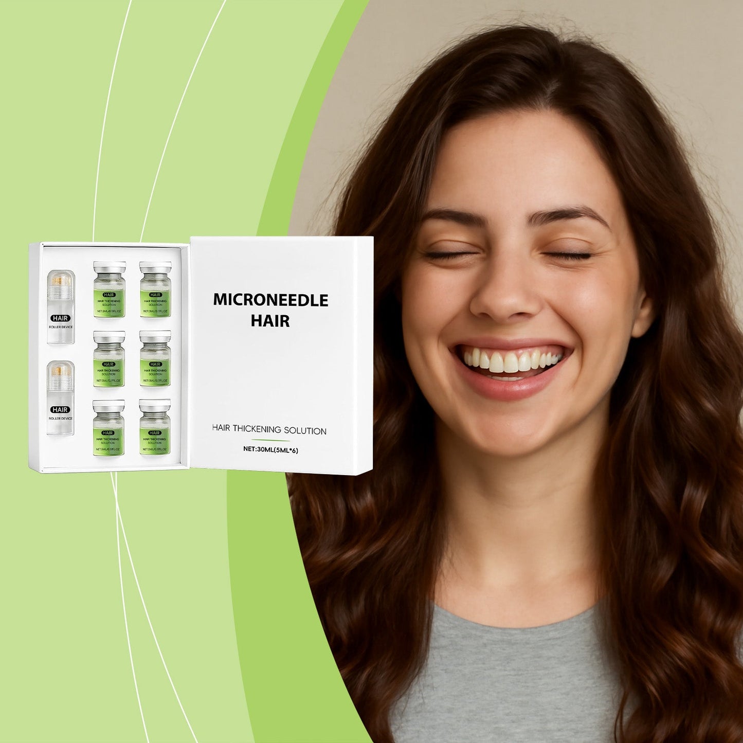Dense Micro-Needle Roller Serum 5mlx6pcs Tri Light Beauty