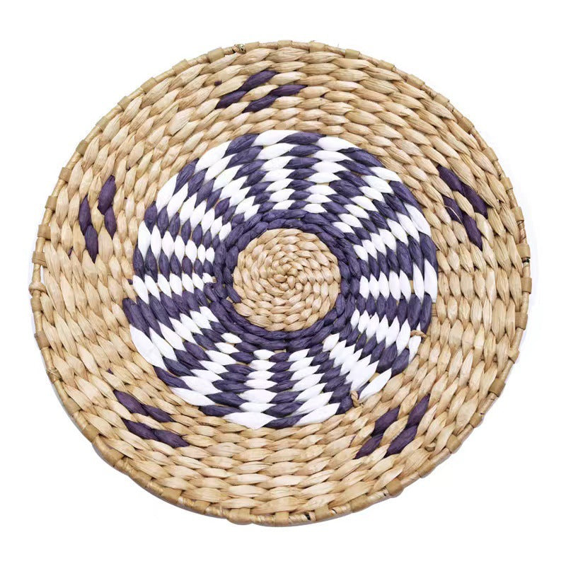 Woven Straw Wall Decor Round Living Room Ornament Wall Hanging PearlNestDecor.com