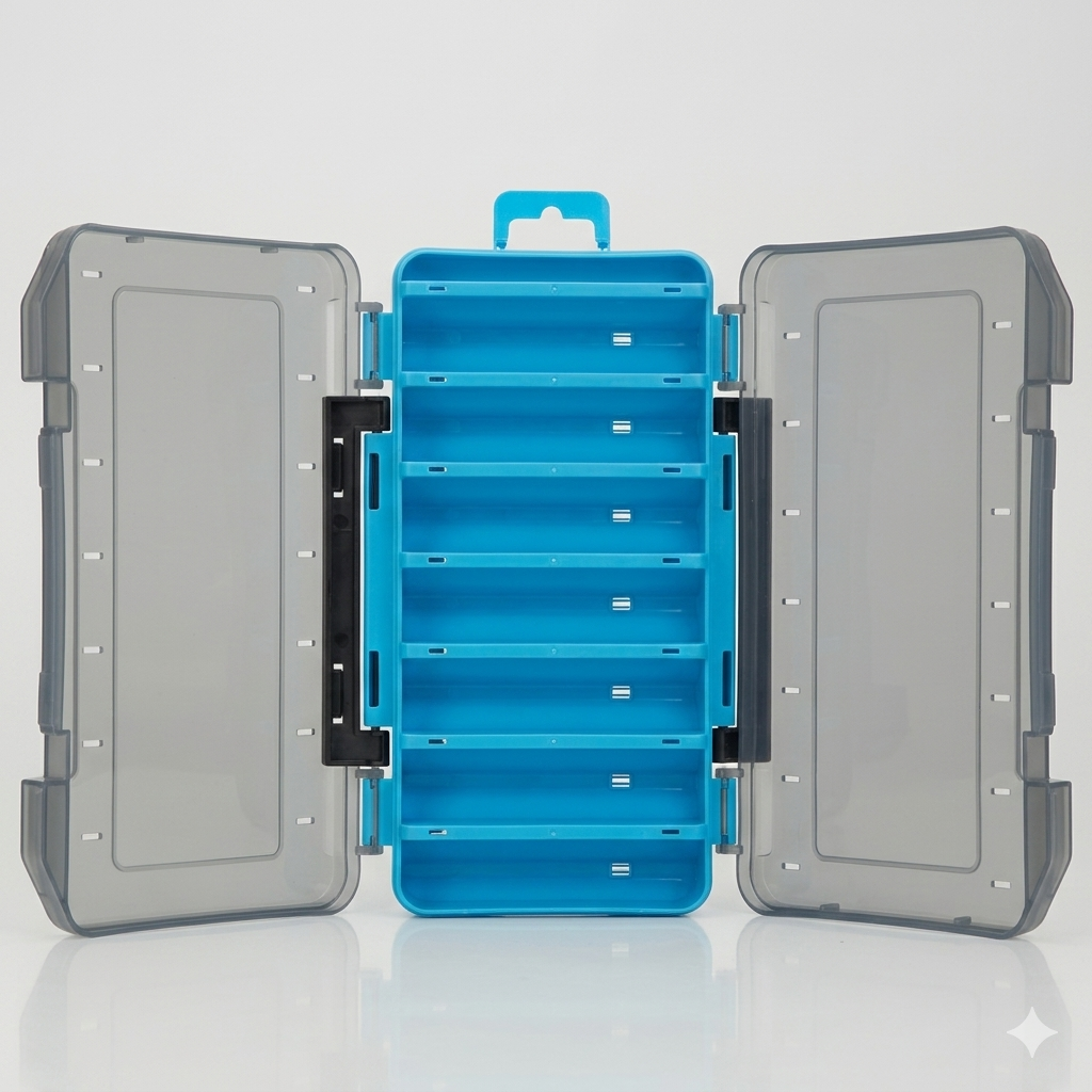 Durable Dual-Sided Fishing Tackle Box Best YouTube Store
