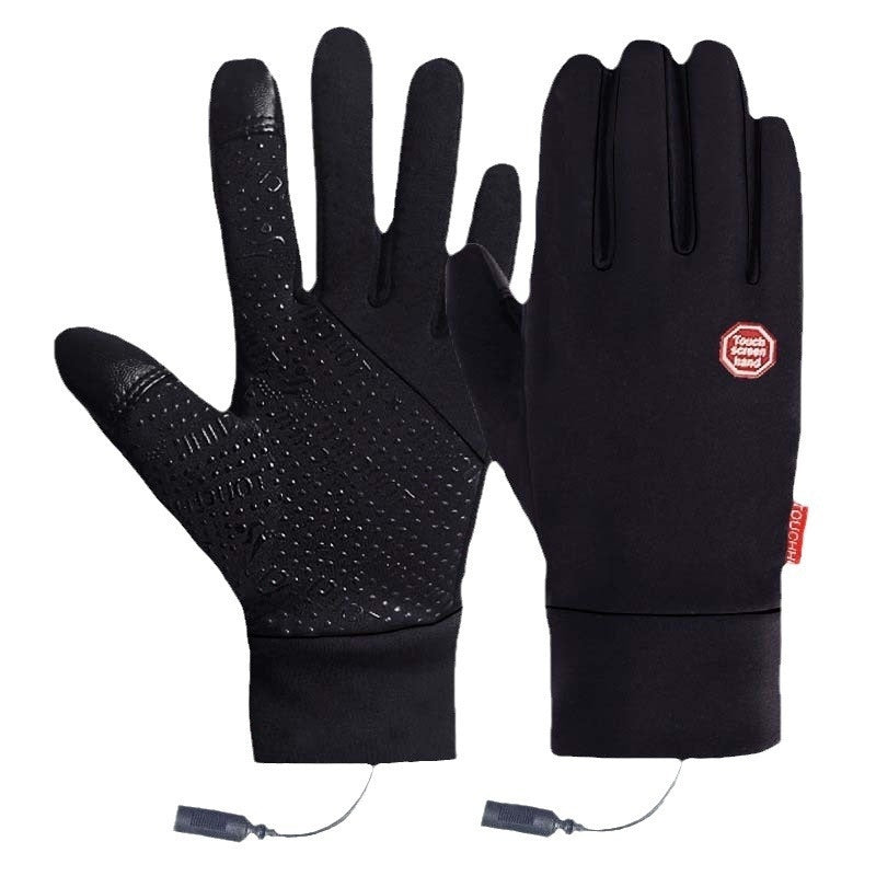 Charging Cycling Touch Screen Windproof Warm Usb Heating Gloves LadyShow.Store