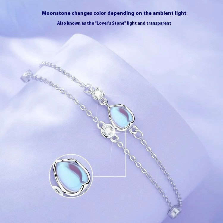 S925 Sterling Silver Lubert's Tear Bracelet LadyShow.Store