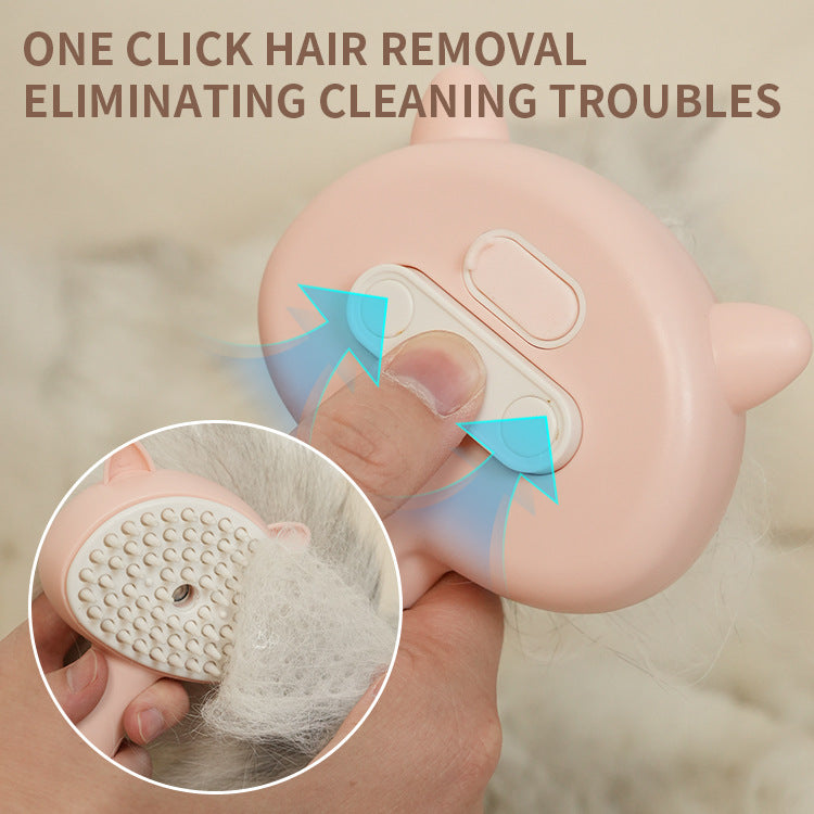 Hair Cleaning Brush With Mist Multifunctional Cat Grooming Brush Rechargeable Self Cleaning Slicker Brush For Pets Dogs & Catsb Pet Products Pets Fashion