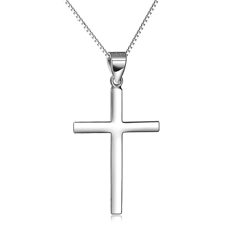 S925 Sterling Silver Cross Necklace LadyShow.Store