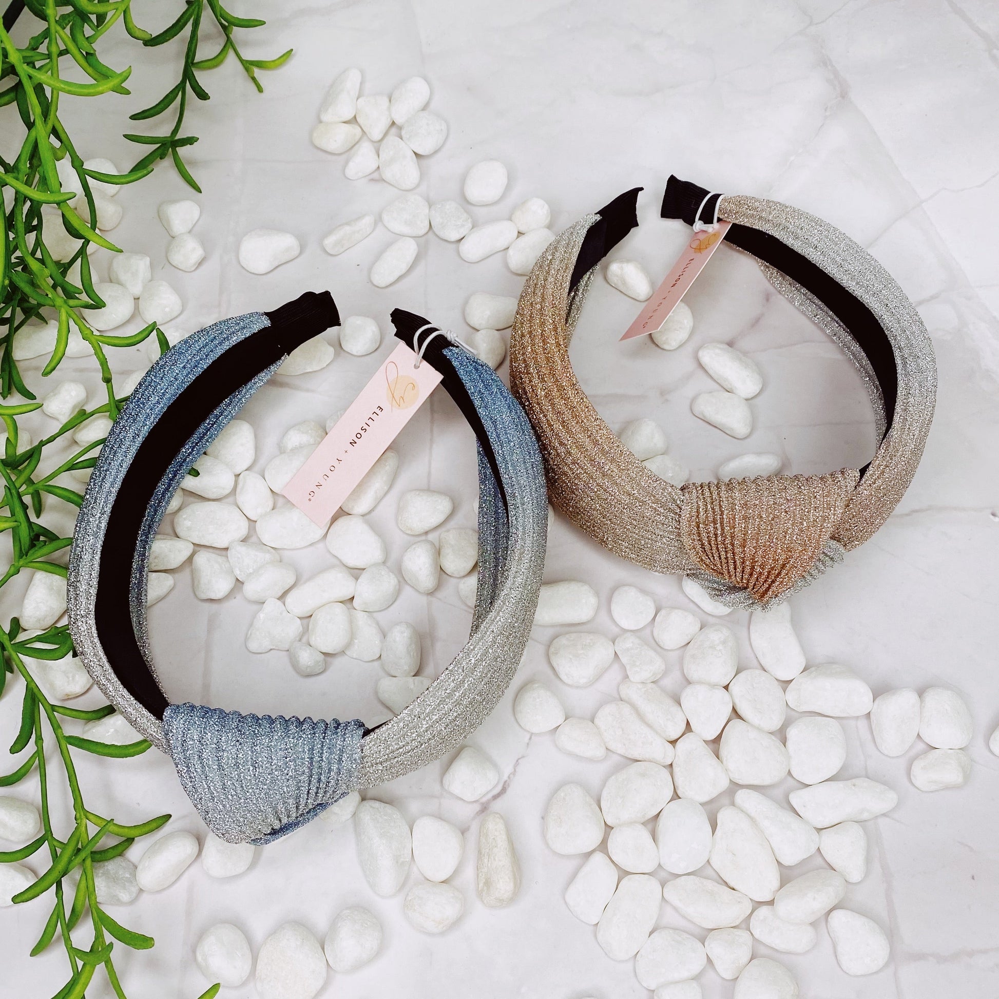 Shimmer Pleats Headband LadyShow.Store