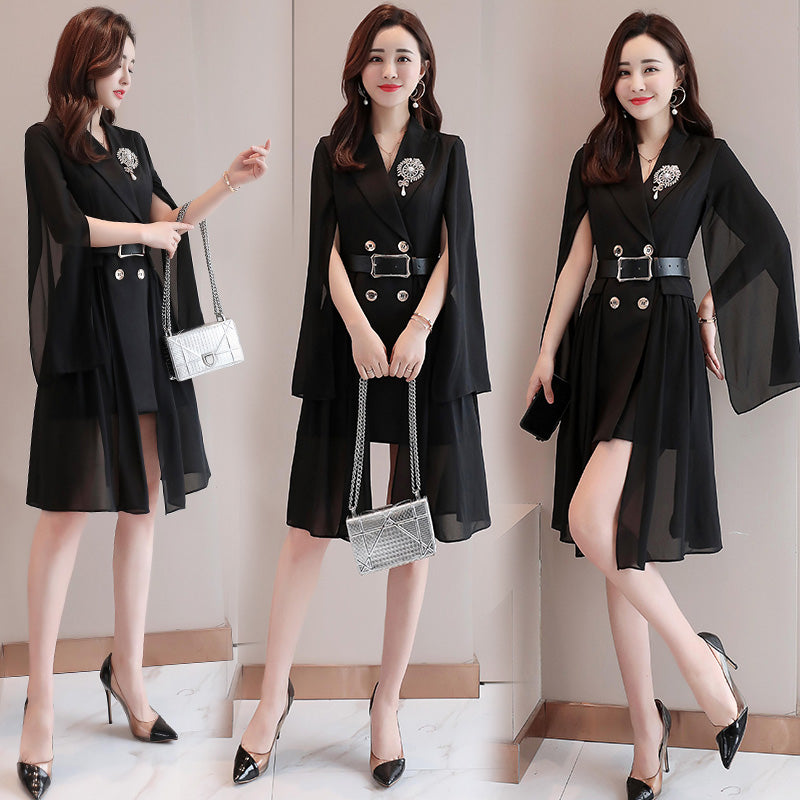 Spring Fashion Slim Fit Double-Breasted Suit Jacket Pi-Mart