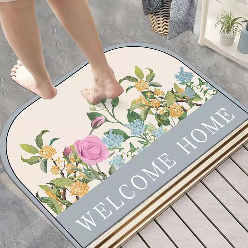 Diatom Mud Floor Mat Nordic Style Bathroom Non-slip Absorbent
