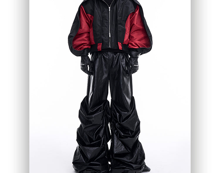 Profile Structure Splicing Quilted Short Hood Shell Jacket LuxuryLifeWay Online Store