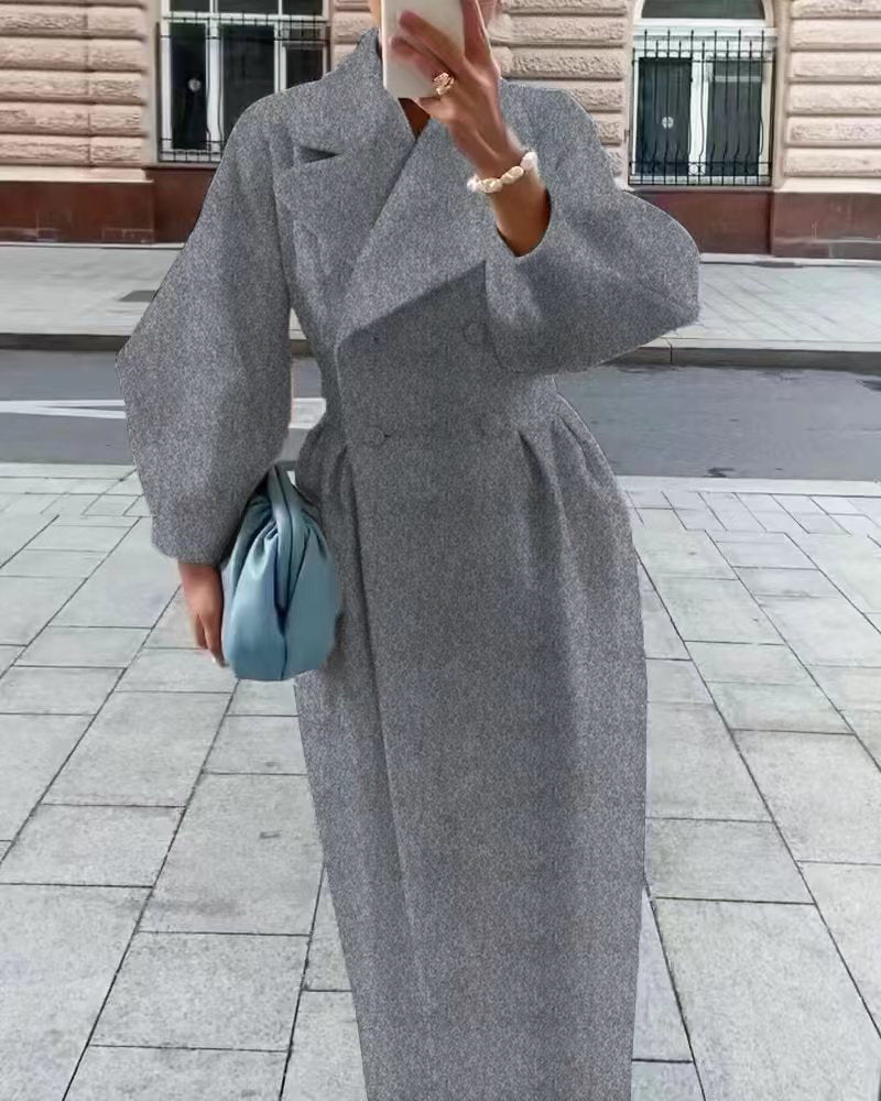 Vintage Court Lantern Sleeves Large Lapel Jacket LadyShow.Store