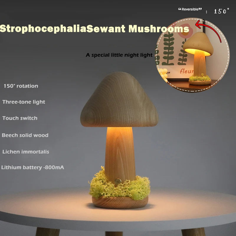 Twisted Mushroom LED Night Light PearlNestDecor.com