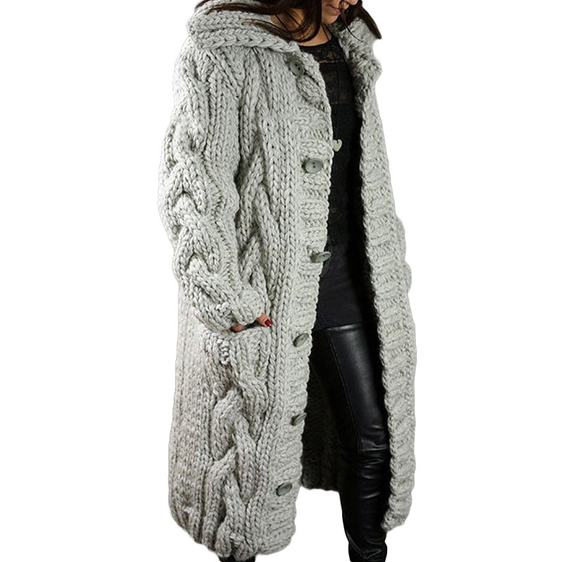 Women's Cardigan Plus Size Sweater Coat LadyShow.Store