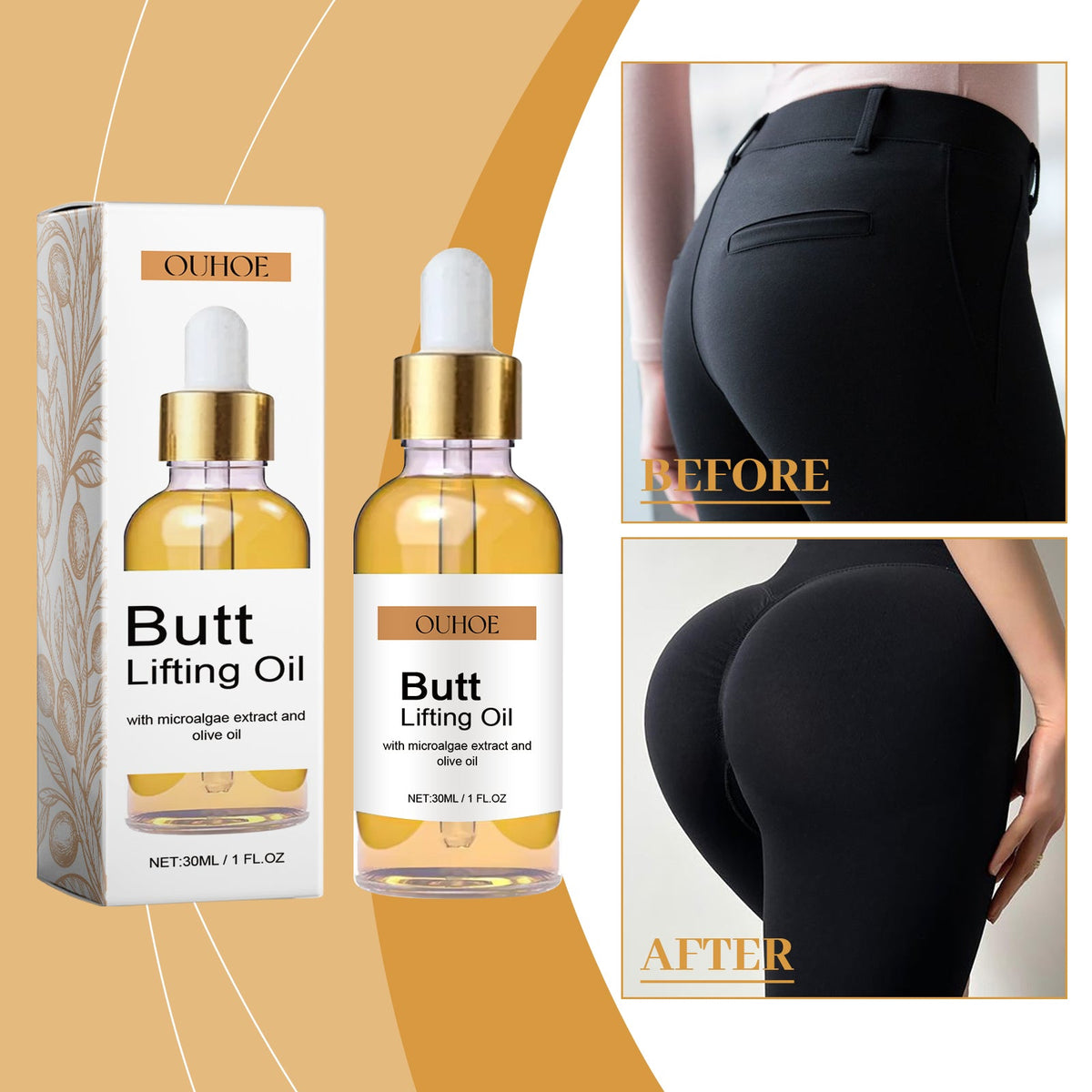 Hip Lifting Skincare Oil 30ml 1 Box Tri Light Beauty