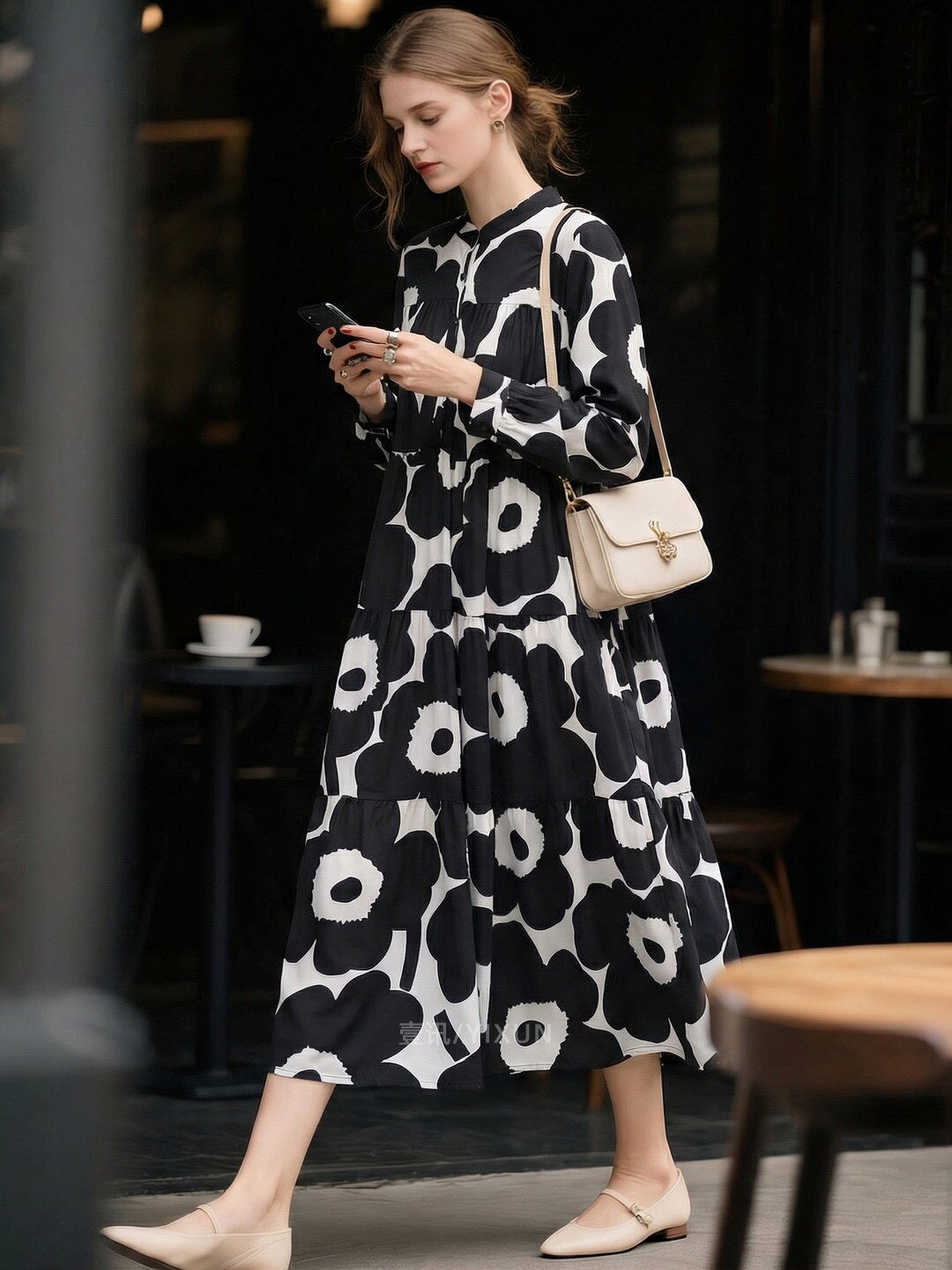 Versatile Designer-print Dress For Women NorixaFashion.com