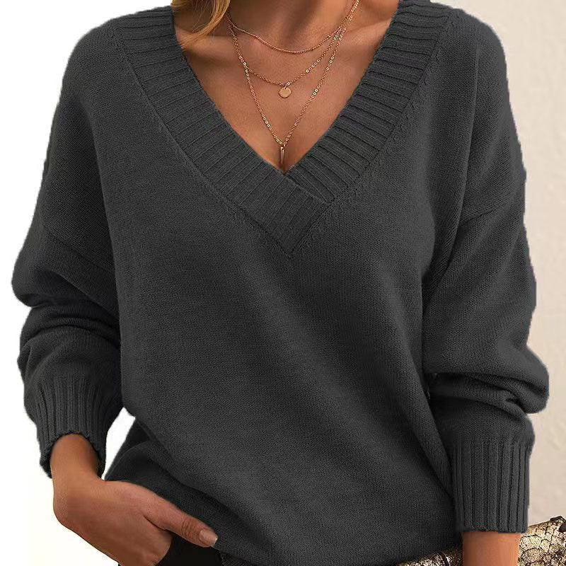 Women's Fashion Casual Versatile Knit Shirt NorixaFashion.com