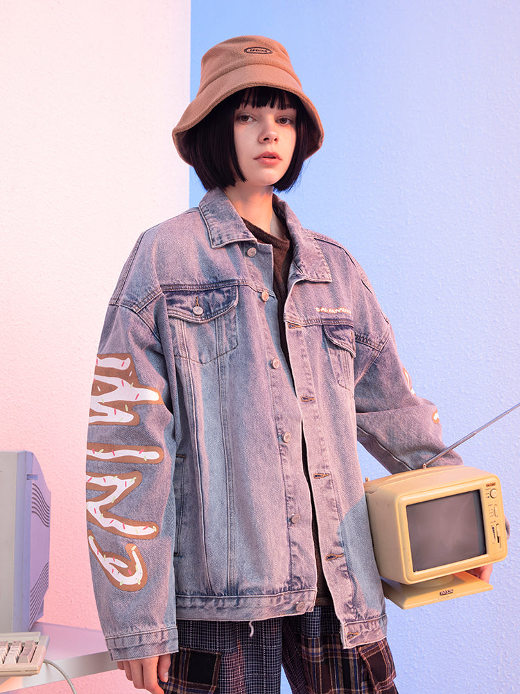 Denim Clothing Loose Casual Couple Wear Coat Jacket Best YouTube Store