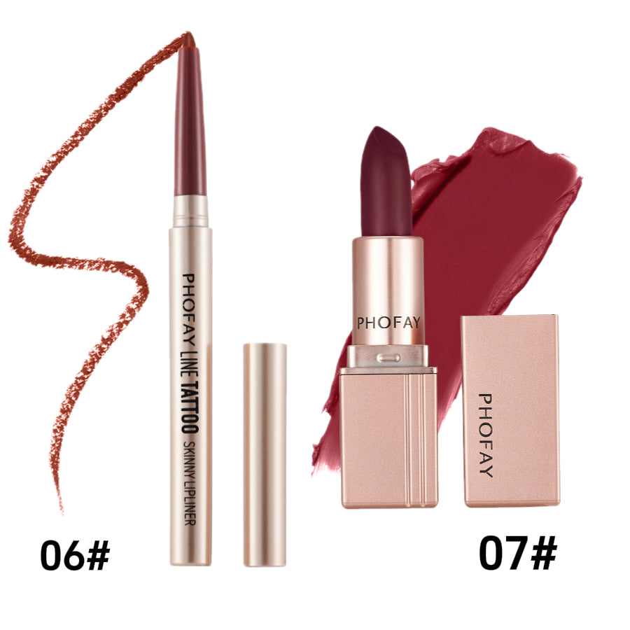 PHOFAY Matte Lipstick LadyShow.Store