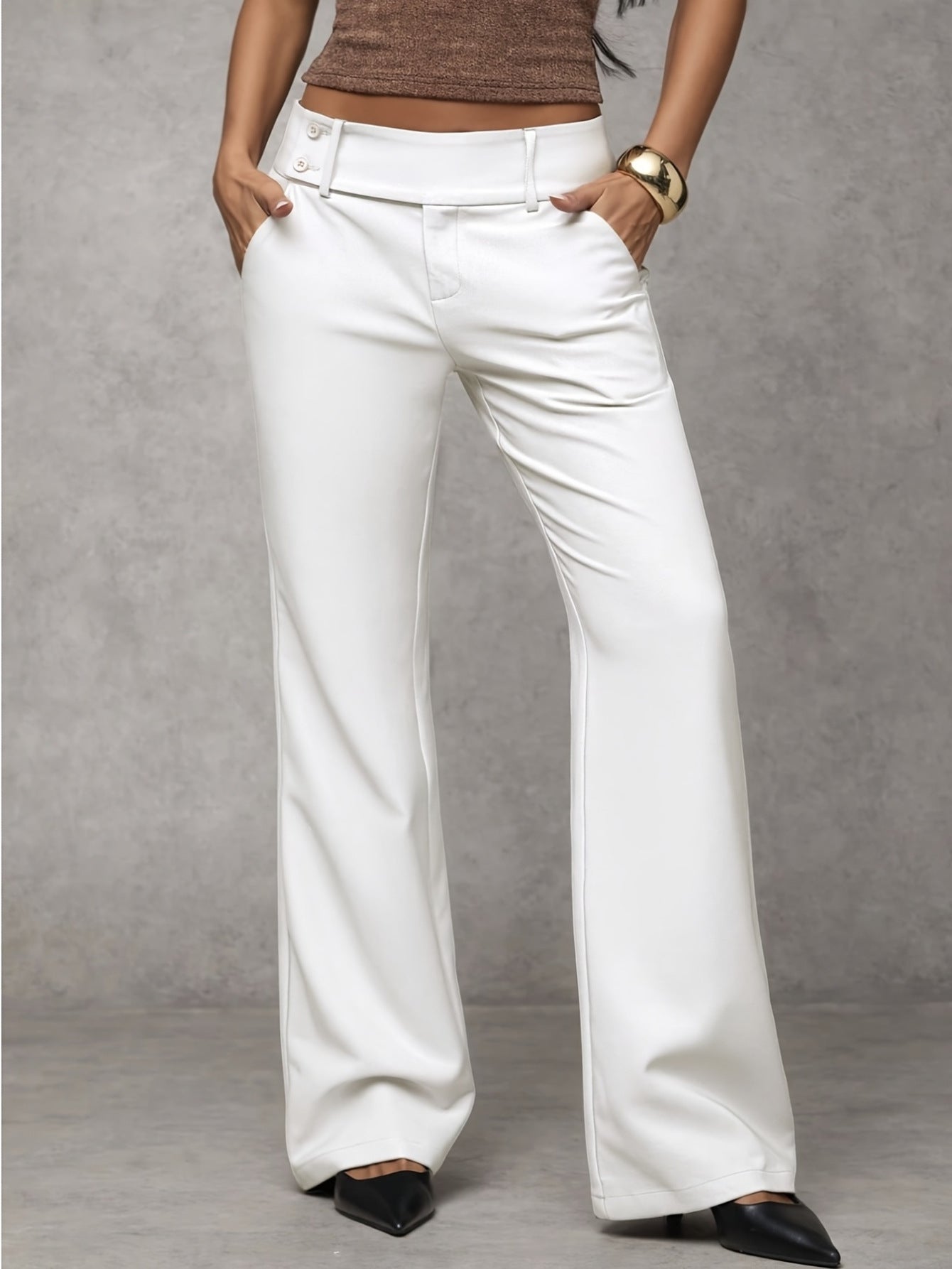 Draping Slimming And Height-enhancing Versatile Casual Workwear Suit Pants NorixaFashion.com