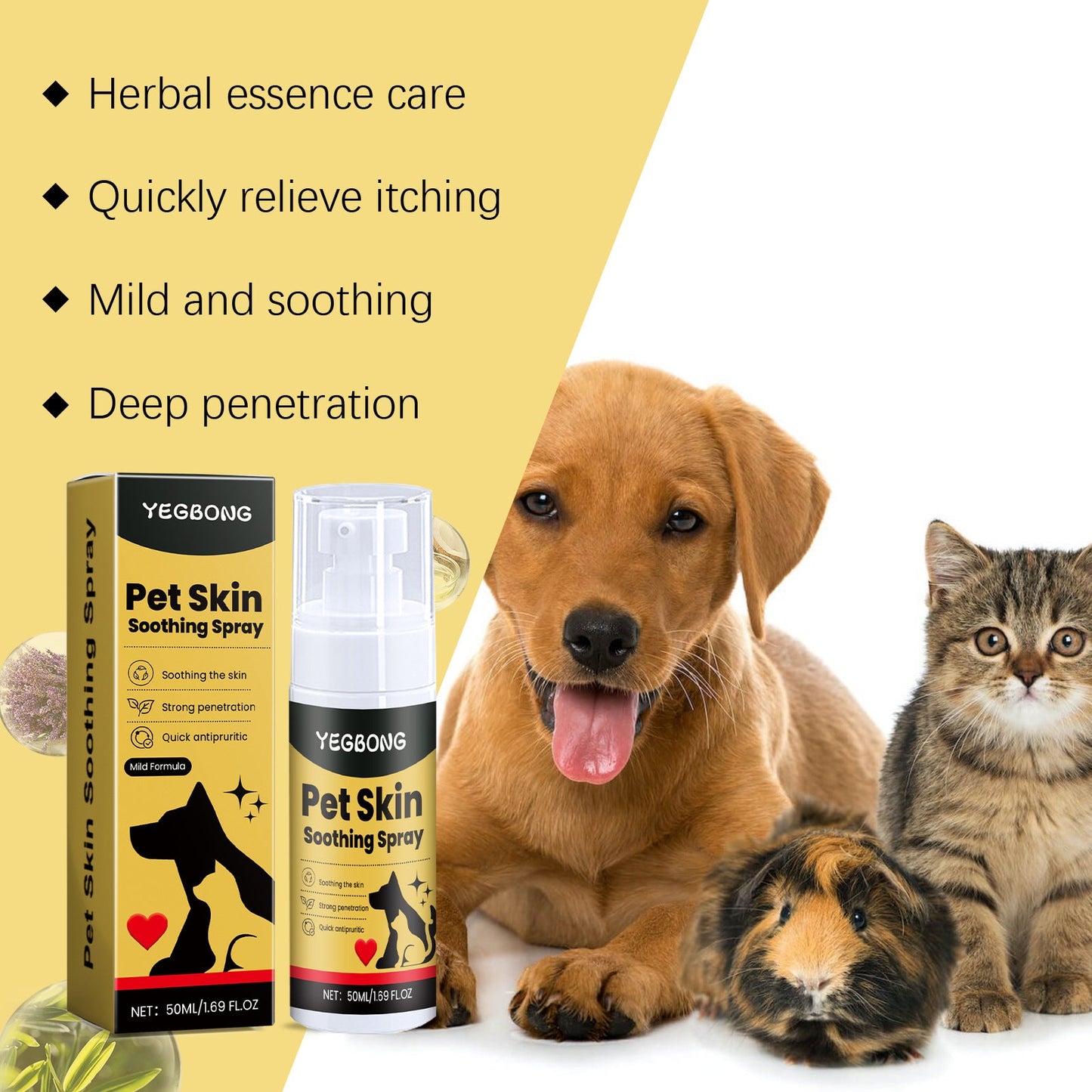 Pet Skin Care Spray Gentle Relief LadyShow.Store