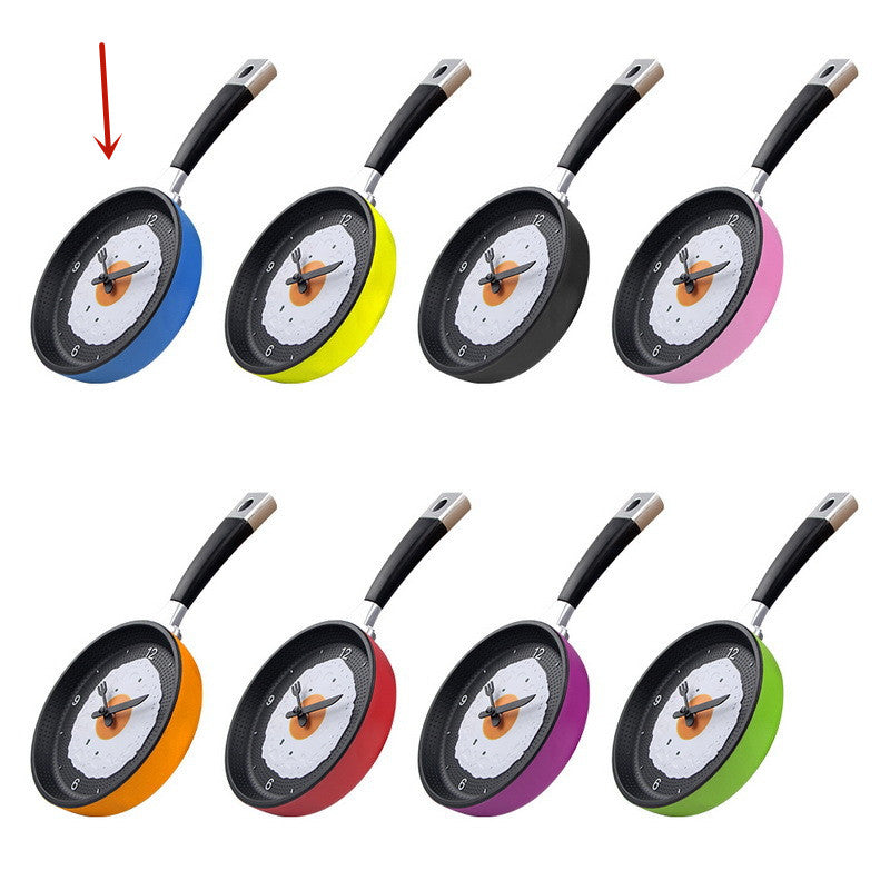 Fried Egg Pan Clock Mute Clock Simple Clock Wall Clock Wall Watch PearlNestDecor.com