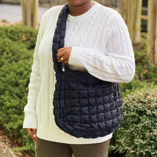 Carry All Quilted Cross Body Bag LadyShow.Store