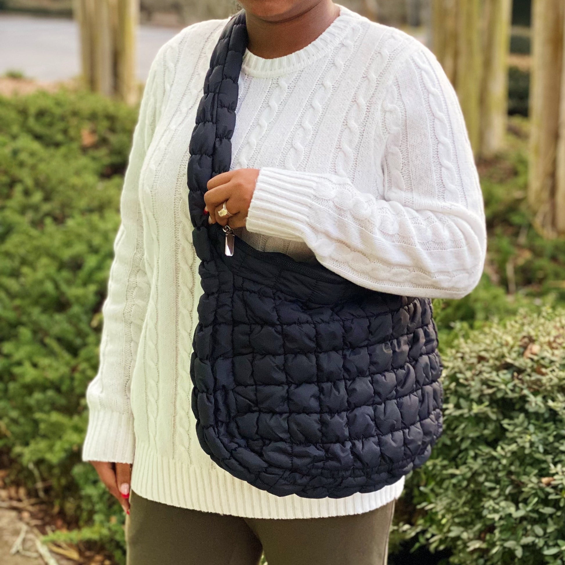 Carry All Quilted Cross Body Bag LadyShow.Store