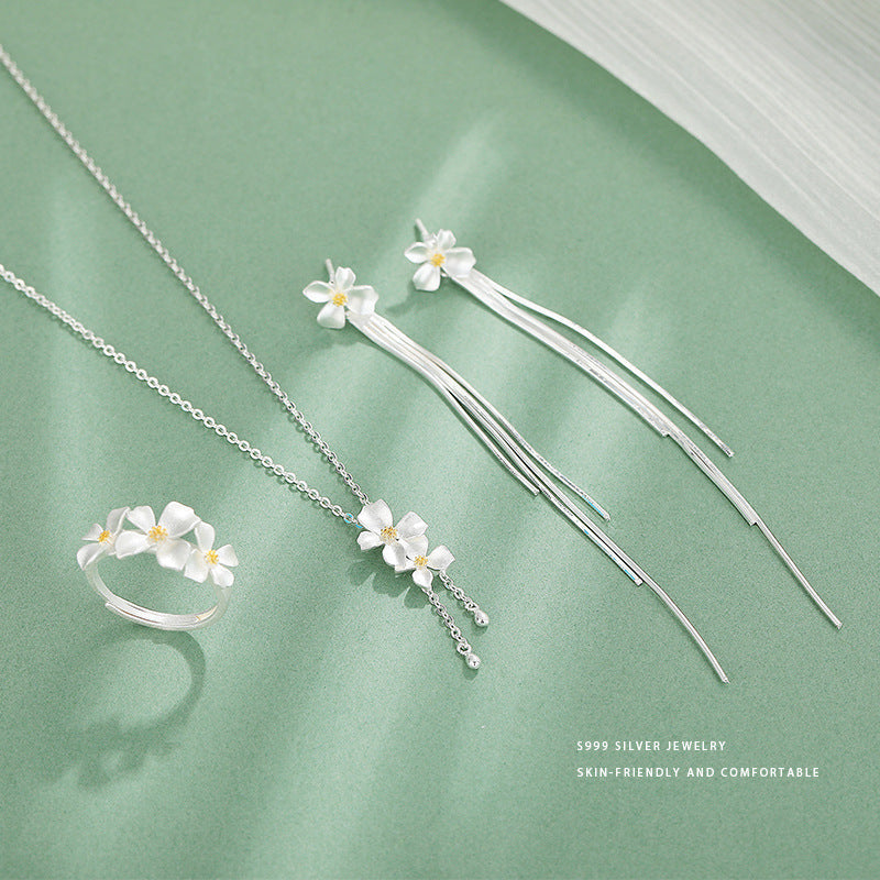 Collarbone Necklace Elegant Earrings High-grade Ring LadyShow.Store