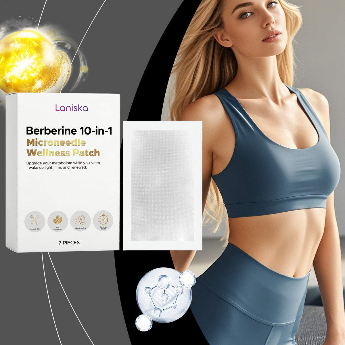 Slimming Care Micro Needle Patch 7 Pieces Per Pack Tri Light Beauty