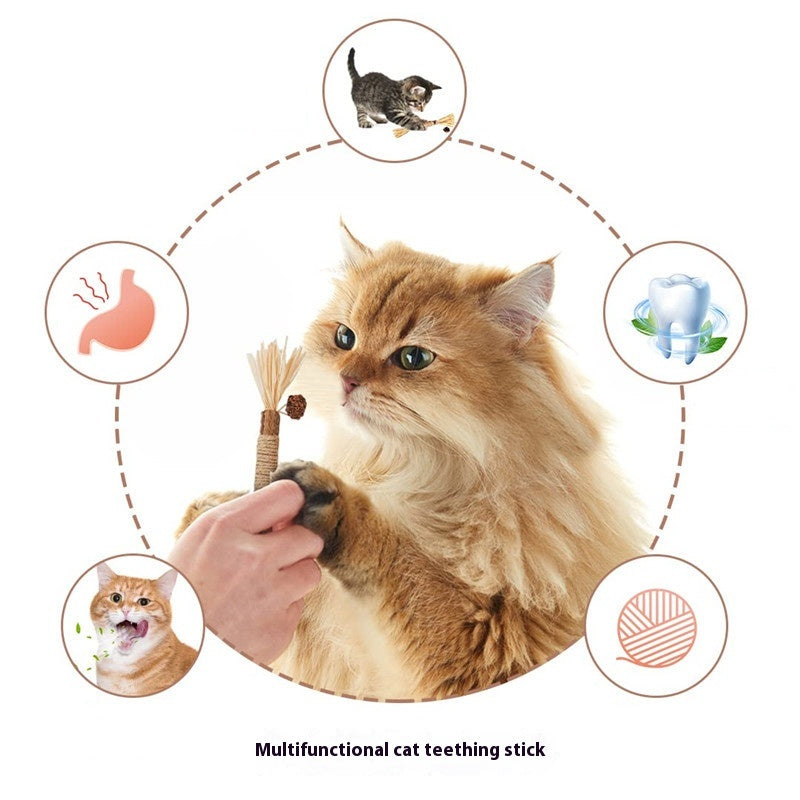 Funny Cat Molar Bite Stick Toy Pets Fashion